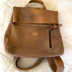 Bed stu genuine leather back pack. Grey leather tons of space, cool magnets